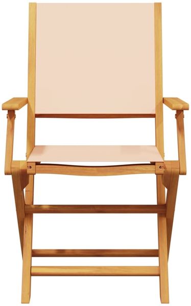 vidaXL 3-tlg. Bistro-Set Beige Stoff und Massivholz 3281811 Bild 4