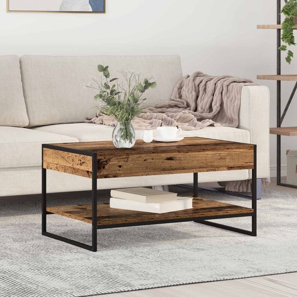 vidaXL Couchtisch Altholz 80 x 50 x 40 cm Holzwerkstoff 886442