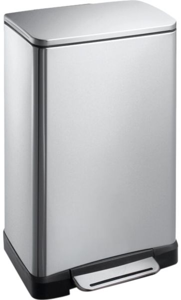 Pedalbehälter EKO E-cube mattes Stahl Edelstahl 30 l Kunststoff-Inneneinsatz Soft-Close