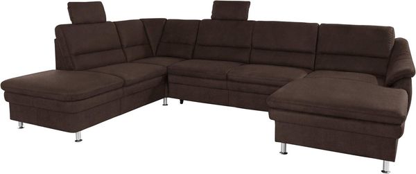 sit&more Wohnlandschaft Cardoso U-Form, mit Federkern und Kopfstützen, mit Bettfunktion und Relaxfunktion
