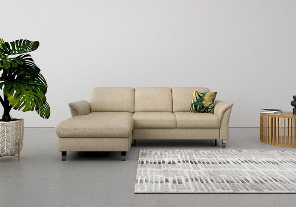 sit&more Ecksofa Maggiore L-Form, wahlweise mit Kopfteilverstellung, Bettfunktion und Bettkasten