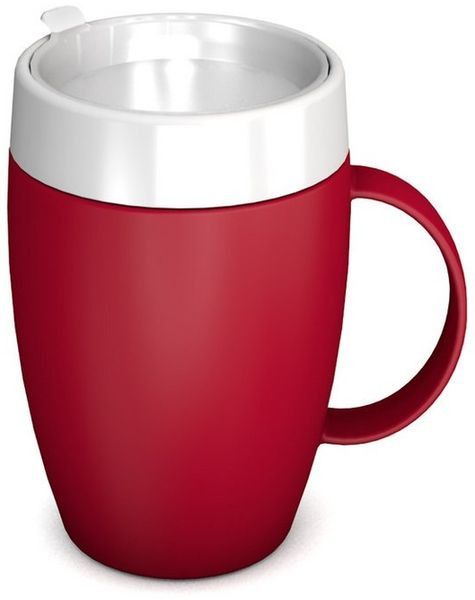 Ornamin Schnabelbecher Becher mit Trink-Trick mit Schnabelaufsatz/Trinkaufsatz, 2-tlg, Kunststoff, Trinkhilfe l Alltagshilfe l BPA-frei l Made in Germany
