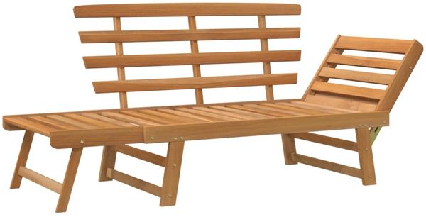 vidaXL Gartenbank 2-in-1 190 cm Massivholz Akazie 316471 Bild 6