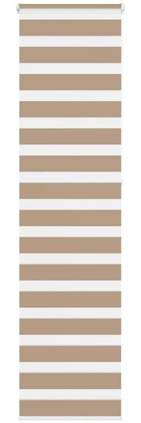 vidaXL Doppelrollo Sandbraun 60x230 cm Stoffbreite 55,9 cm Polyester 4014591