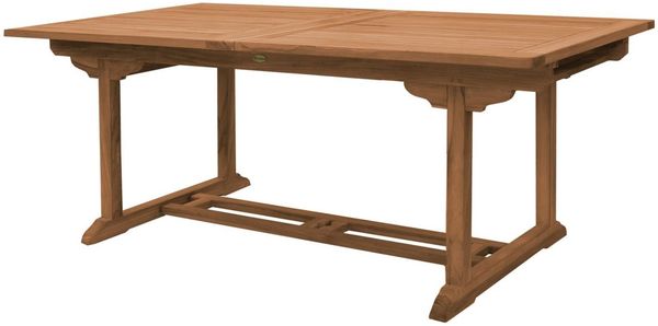 Esstisch ausziehbar Parma Teak Massivholz - Breite: 120 cm - Länge: 180 bis 240 cm Bild 9