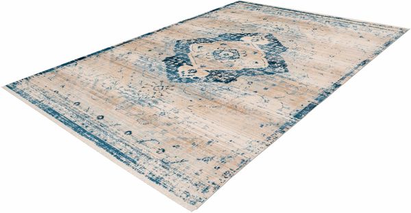 Baroque 500 Creme / Blau 80cm x 150cm