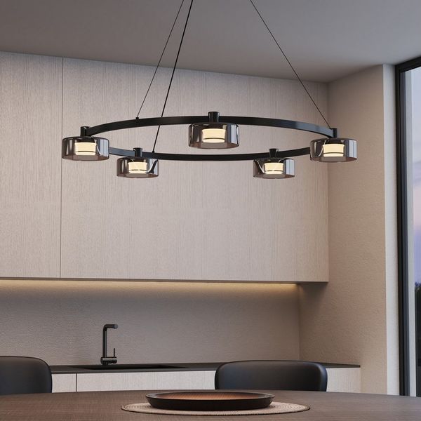 Mai & Mai LED Pendelleuchte LED Hängelampe Verstellbares Kabel Hängeleuchte Alivetta7915