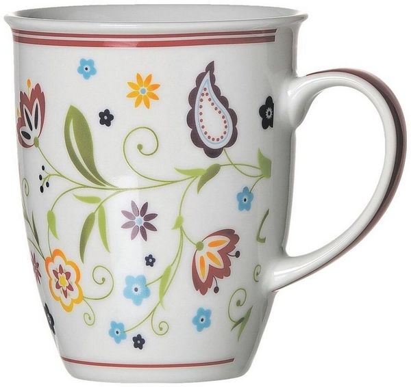 Ritzenhoff & Breker Becher Shanti, 4-tlg, Porzellan, 320 ml, Kaffeebecher, spülmaschinengeeignet