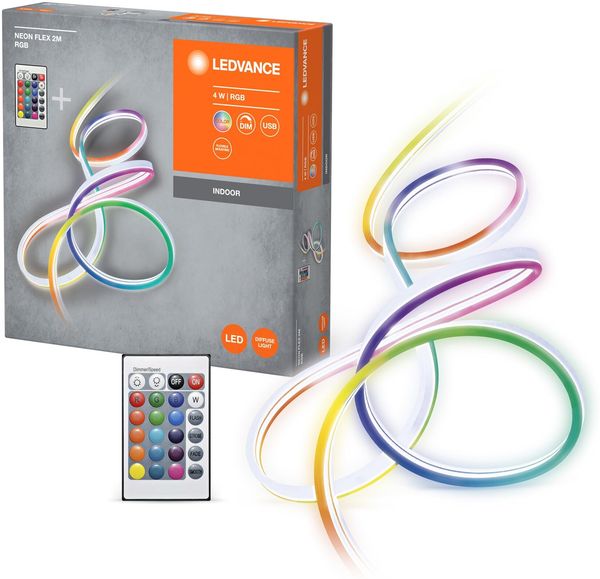 LEDVANCE NEONFLEX USB MIT FERNBEDIENUNG 2M RGB USB + RC