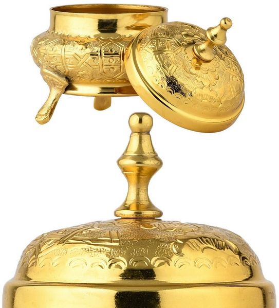 Marrakesch Orient & Mediterran Interior Zuckerdose Orientalische Deko Zuckerdose Tischdeko Dose Bonboniere Nabih Gold, Aluminium, Metall, (1-tlg), Handarbeit