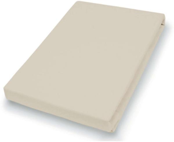 Hahn Haustextilien Jersey-Spannlaken Basic Größe 90-100x200 cm Farbe düne