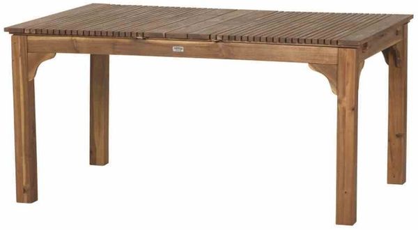 Gartentisch >FALUN< ausziehbar bis 201,3cm in natur geölt, Akazienholz - 150/175,8/201,3x74x100cm (BxHxT)