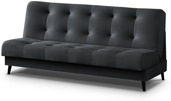 Beautysofa 3-Sitzer Polstersofa Nancy im Skandinavischen Stil, Liegefläche: 195x116 cm, mit Schlaffunktion und Bettkasten