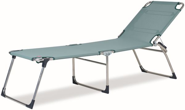 Dreibeinliege Amigo 40+ aus Aluminium, Salbei
