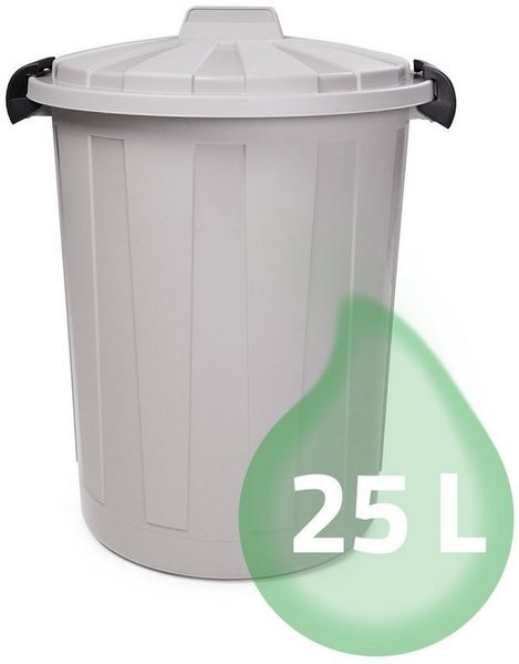 ONDIS24 Mülleimer Mülltonne Ladybin Abfalleimer, mit Deckel, Griff, Verschlussklappen, Abfallsammler für Küche & Bad