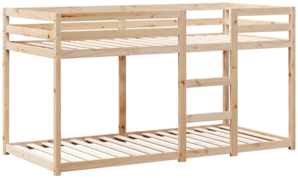 vidaXL Etagenbett mit Dach 75x190 cm Massivholz Kiefer 3282049 Bild 4