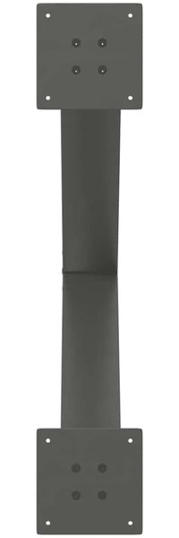 vidaXL Esstischbeine X-Form 3 Stk. Anthrazit 70x(72-73) cm Stahl 4012990 Bild 7