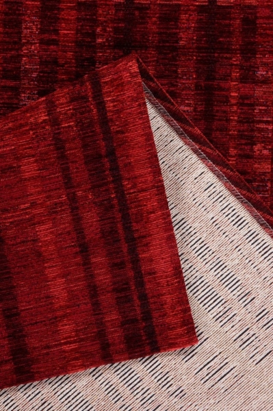 TOM TAILOR Teppich Stripy Pat, rechteckig, Höhe: 5 mm, Flachgewebe, modernes Patchworkdesign, gestreift, Chenille, Wohnzimmer Bild 2