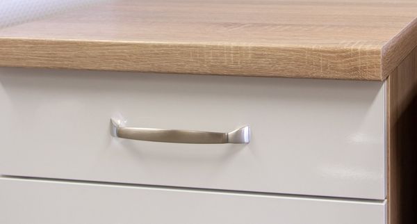 Flex-Well Unterschrank Küchenunterschrank ohne Arbeitsplatte - 50 cm breit - Hochglanz Weiß S