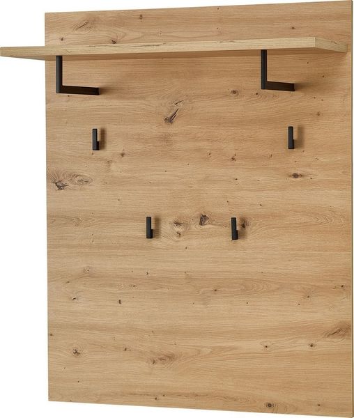 OTTO home Regal Bergen Garderobenpaneel, 80x100x30cm (B/H/T), 1-tlg, 4 Haken, Ablage, Kleiderstange