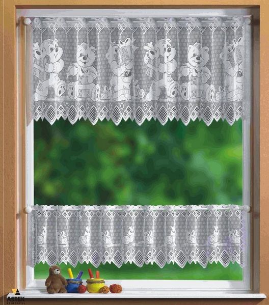 Gardinenbox Scheibengardine (2 St), Stangendurchzug, transparent, KIDS Scheibengardinen Set 2 Teilig 33520