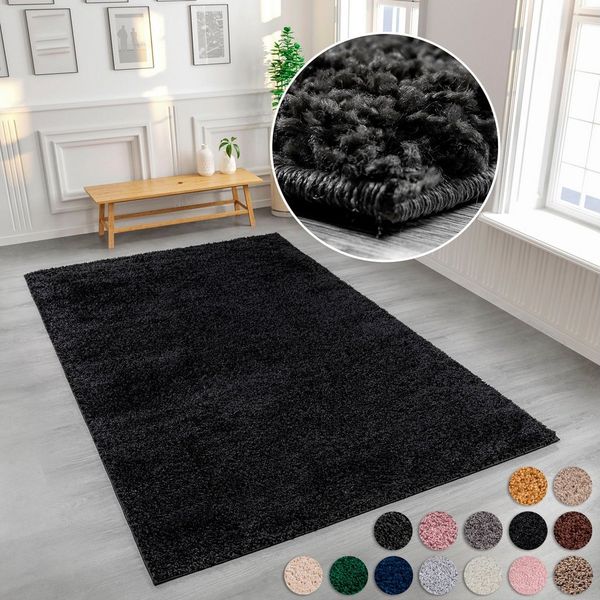 OTTO home Hochflor-Teppich Viva Shaggy, in Standard- und Premium-Qualität, 30 mm oder 45 mm Höhe, rechteckig, Uni Farben, einfarbig, weich, kuschelig, Läufer, Kundenliebling