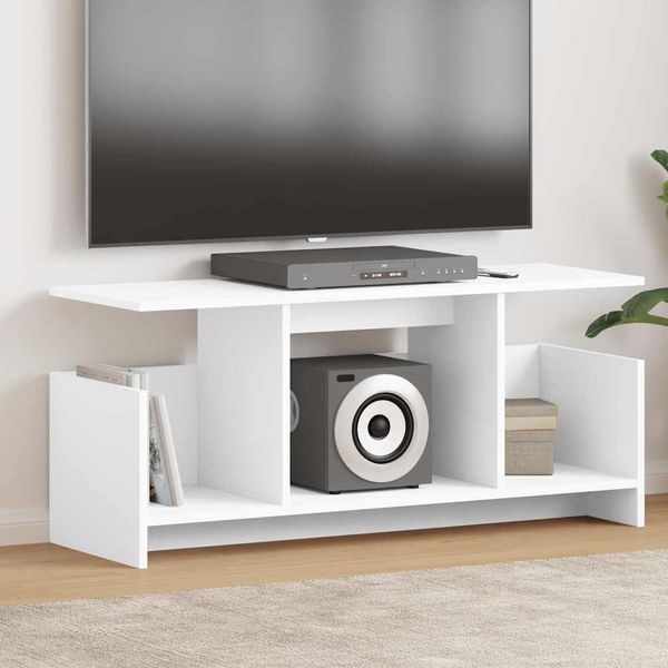 vidaXL TV-Ständer Weiß 102 x 35 x 45 cm Holzwerkstoff 890992