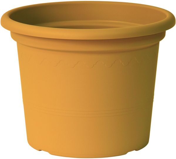 Pflanzkübel GEO Ø 35 cm mango gelb aus Polypropylen UV- und frostsicher bruchsicher für Innen- und Außenbereich