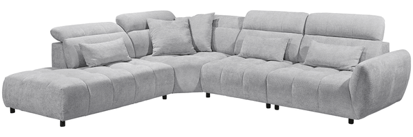 Sofa Franklin von ED Exciting Design – Modernes Sofa mit Mikrofaserbezug, Nosagfederung und 5-fach verstellbaren Kopflehnen