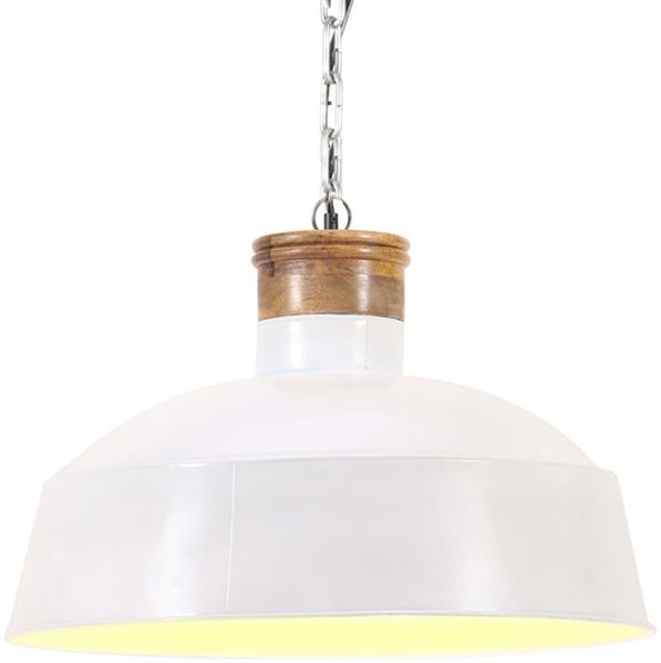 vidaXL Hängelampe Industriestil 58 cm Weiß E27 320832