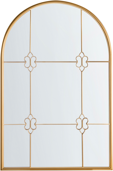 Wandspiegel THULAY 65 cm 99 cm Gold