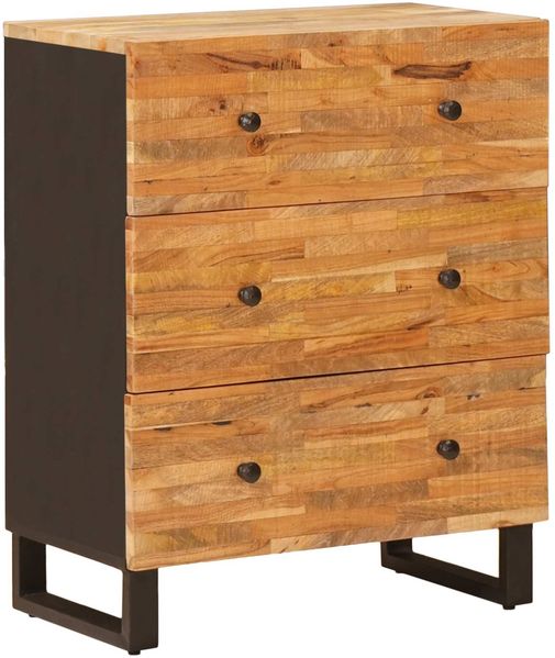 vidaXL Aufbewahrungs-Sideboard Braun 60 x 33 x 75 cm Massivholz Mango 4018299