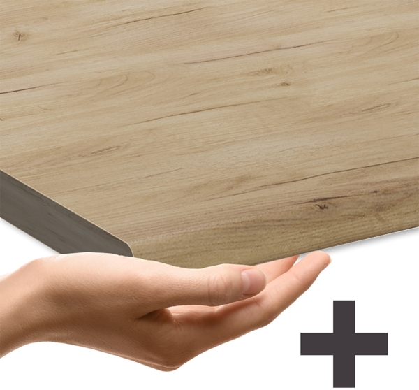 Apothekerschrank R-Line Schwarz Hochglanz 30 cm , AP Eiche Vicco Bild 6