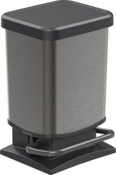 Rotho 'Paso' Treteimer, Kunststoff, 20 Liter, Graphit Bild 4