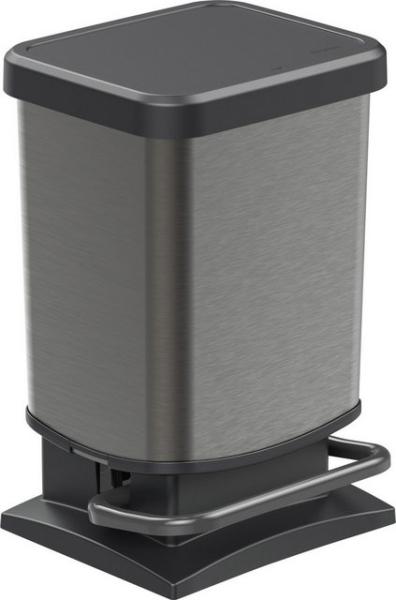 Rotho 'Paso' Treteimer, Kunststoff, 20 Liter, Graphit Bild 2