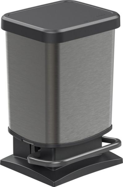 Rotho 'Paso' Treteimer, Kunststoff, 20 Liter, Graphit Bild 3