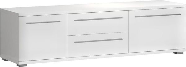 OTTO home Lowboard Piano TV-Kommode in Breite 165 oder 180 cm mit Soft-Close-Funktion, Hochglanz UV-lackiert, Br 180 cm mit versch. Tür- und Schubkastenmaße