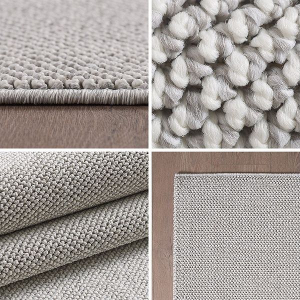 Carpettex Schlingenteppich Unicolor, Rechteckig, Höhe: 7 mm, Schlingenteppich Schlafzimmer Einfarbig Meliert Design