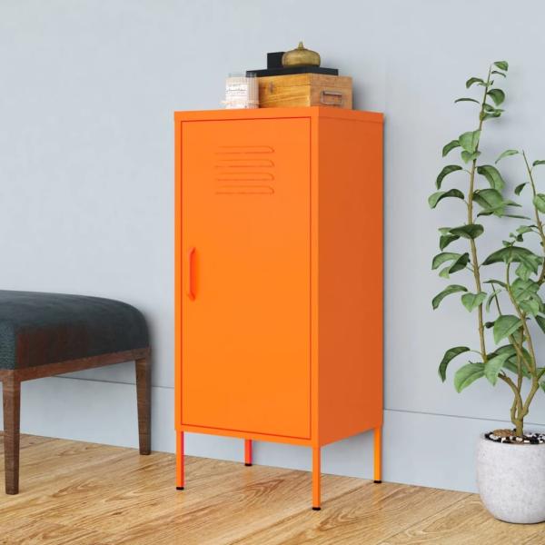 vidaXL Lagerschrank Orange 42,5x35x101,5 cm Stahl 336192