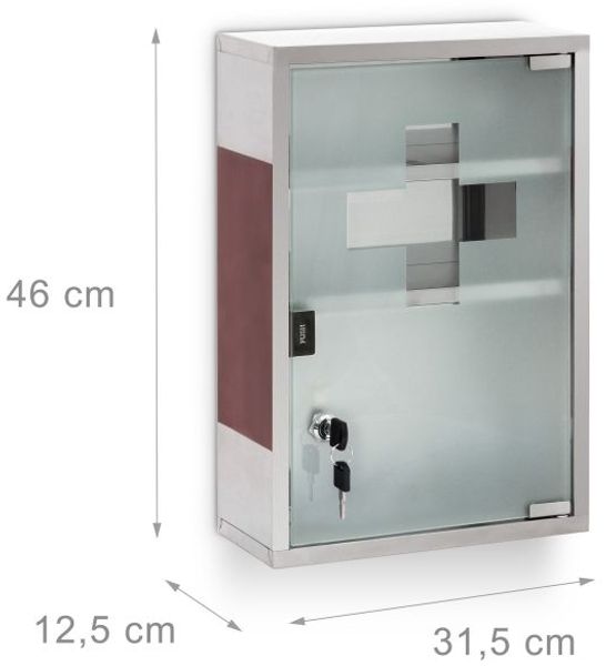 Medizinschrank EMERGENCY Edelstahl XL 10019094 Bild 4