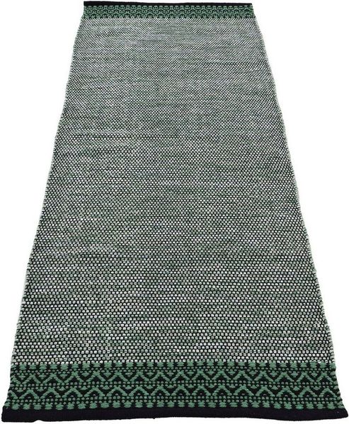 carpetfine Teppich Kelim Mia, auch als Läufer erhältlich, rechteckig, Höhe: 6 mm, handgewebt, Baumwolle, Wendeteppich, Fleckerl, Bordüre, Wohnzimmer
