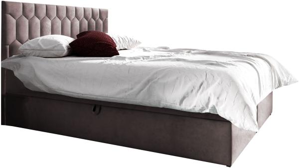 Boxspringbett 'Paremo M24', rosa, 180 x 200 cm