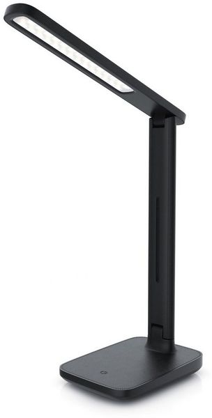 Brandson Schreibtischlampe, LED, Lederoptik, dimmbar, 3 Helligkeitsstufen, 3 Farbtemperaturen