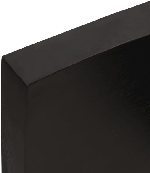 vidaXL Wandregal Dunkelbraun 140x50x(2-6)cm Massivholz Eiche Behandelt 363825 Bild 8