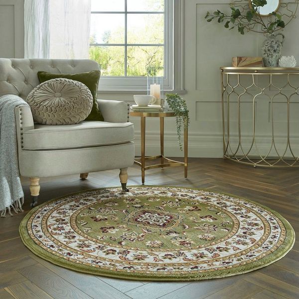 FLAIR RUGS Teppich Sherborne, rund, Höhe: 8 mm