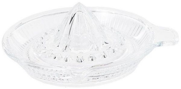 Pasabahce Zitronenpresse aus Glas mit Ausgießer - manuelle Zitronen, Limetten & Orangen Presse - Zitruspresse Orangenpresse Saftpresse für Zitrusfrüchte