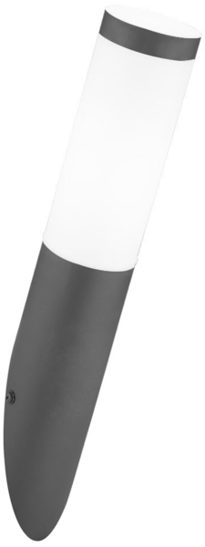 LED Fackel-Wandleuchte, Edelstahl anthrazit, H 40 cm