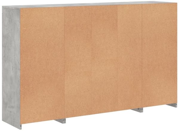 vidaXL Sideboards mit LED-Leuchten 3 Stk. Betongrau Holzwerkstoff 3209138 Bild 10