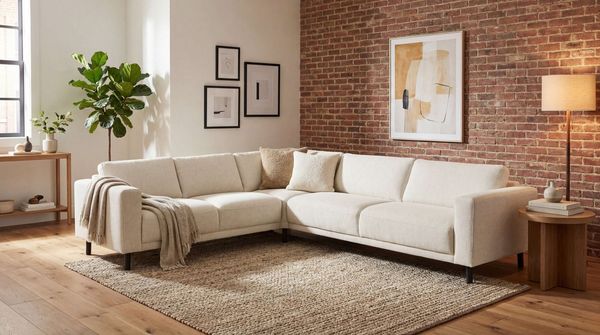 Home affaire Ecksofa Sveeva, L-Form, B. 288 cm, schwarze Metallfüße, langlebiger Webstoff, mit Wellenunterfederung, viele Farben