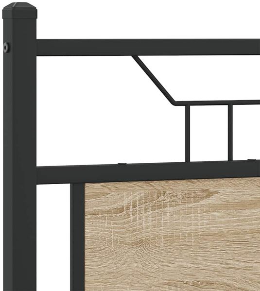 vidaXL Bettgestell ohne Matratze Sonoma-Eiche 140x200 cm Holzwerkstoff 4106793 Bild 9